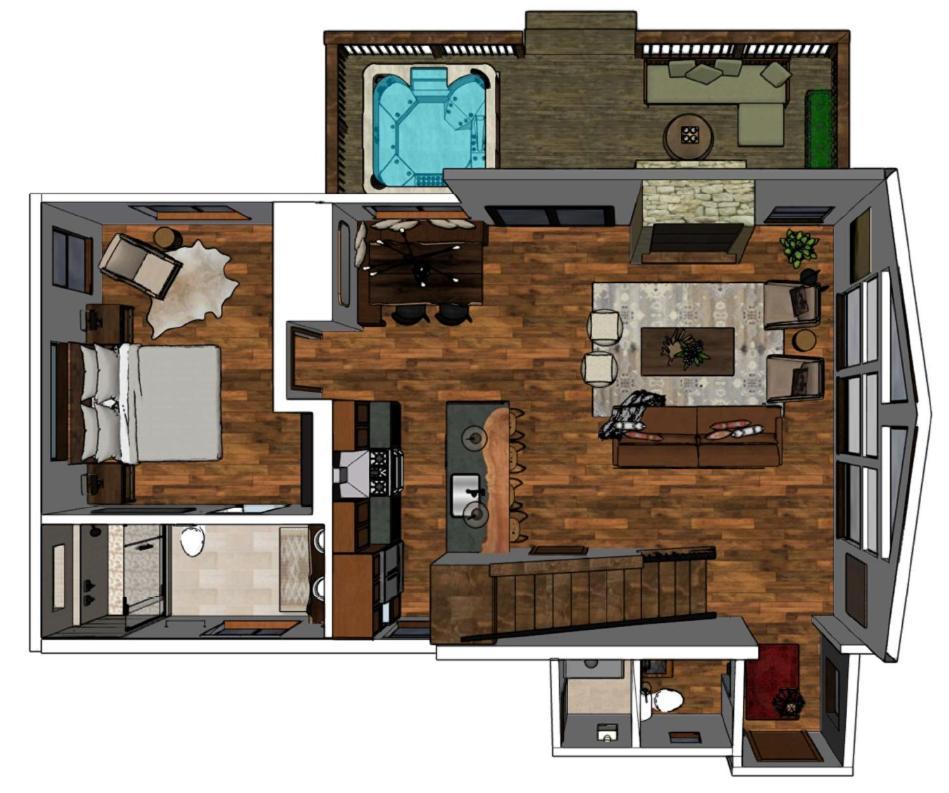 Chic Retreat Indoor Outdoor Fireplace, Private Jacuzzi, Great Location! Estes Park Rom bilde
